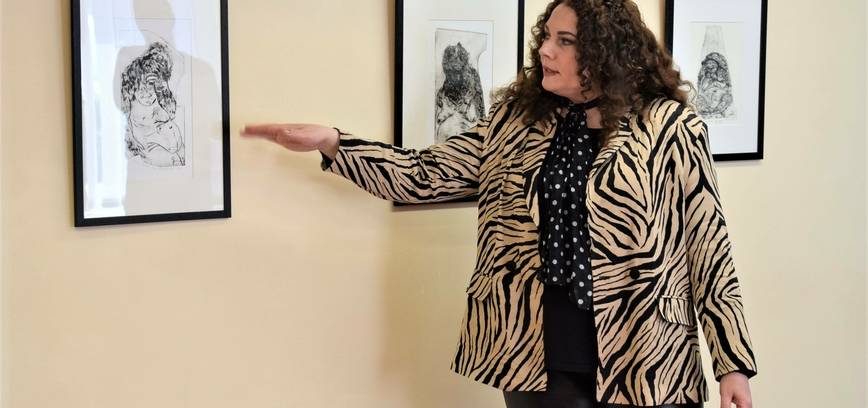 Menininkės Serenos Pečiūnaitytės parodoje – archajiškiausia grafikos technika atlikti darbai