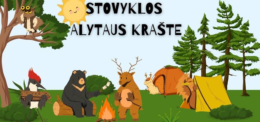 Organizuojamos stovyklos Alytaus krašte