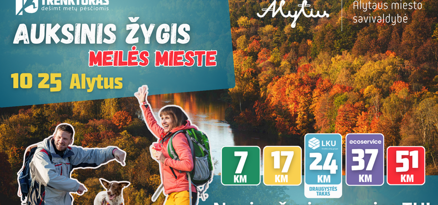 TRENKTURAS ALYTUJE'25: Auksinis žygis meilės mieste