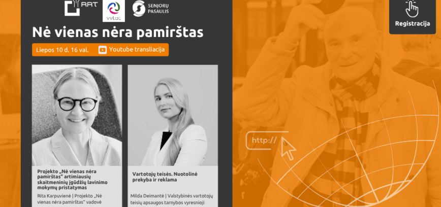Nemokami skaitmeninio raštingumo mokymai „Nė vienas nėra pamirštas“