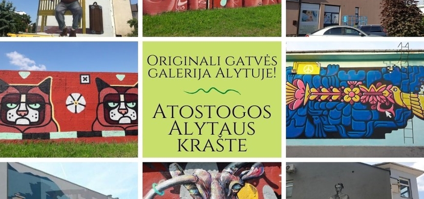 Alytaus pastatai pasipuošė piešiniais