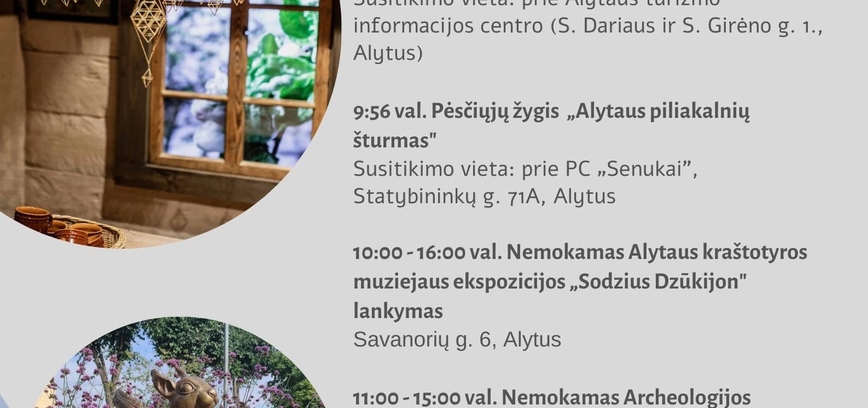 Kviečiame minėti Turizmo dieną Alytuje!