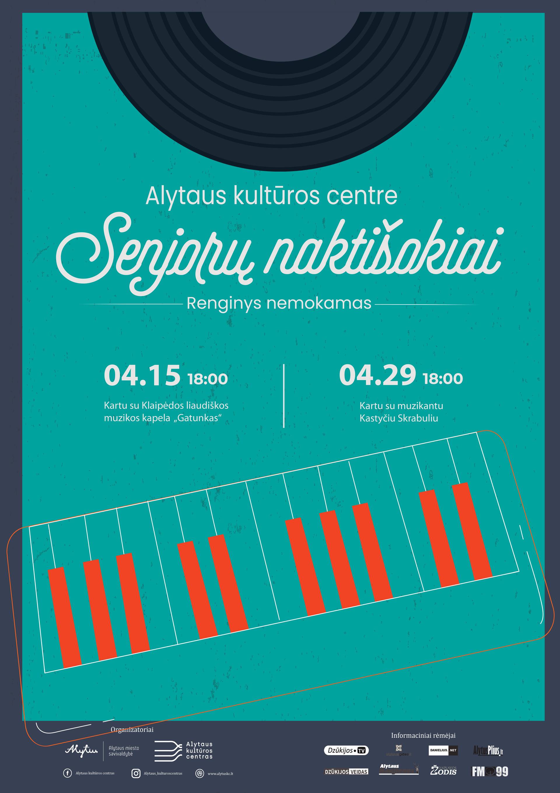 SENJORŲ NAKTIŠOKIAI BALANDŽIO MĖNESĮ