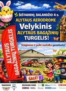 Balandžio 4 d. bagažinių turgelis Alytaus aerodrome