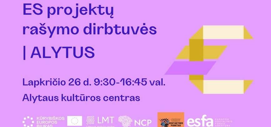 ES projektų rašymo dirbtuvės