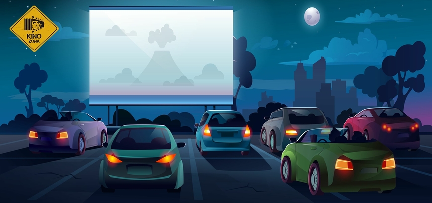 Кинотеатр из машины в Алитусе