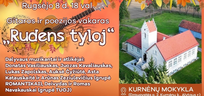Gitaros ir poezijos vakaras „Rudens tyloj“