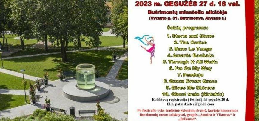 Lijinių šokių festivalis ,,ŠOKANTYS BUTRIMONYS 2023"