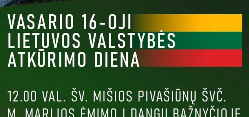 Vasario 16-oji Pivašiūnuose