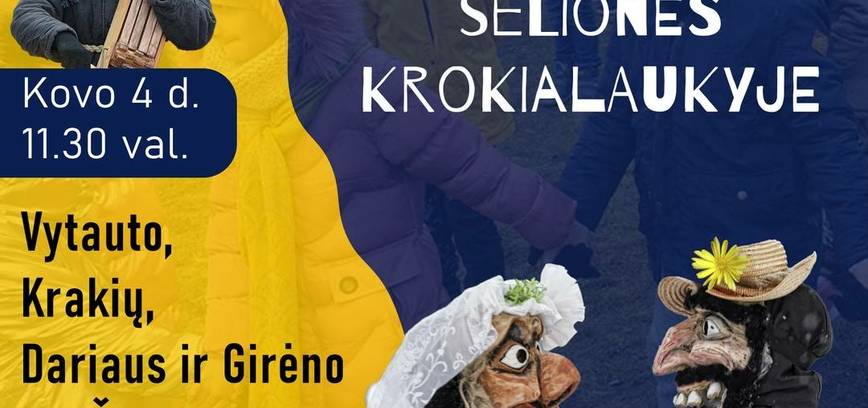 Užgavėnių persirengėlių šėlionės Krokialaukyje