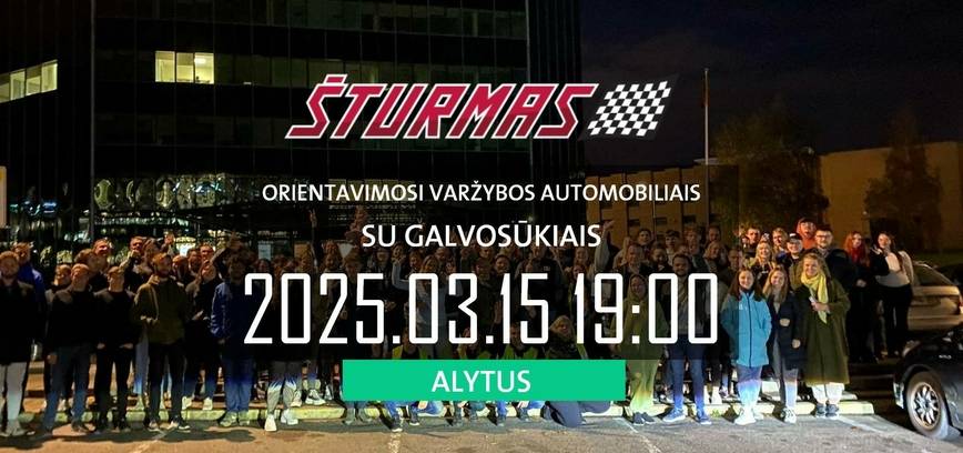 „ŠTURMAS“ automobilių orientacinės varžybos Alytuje