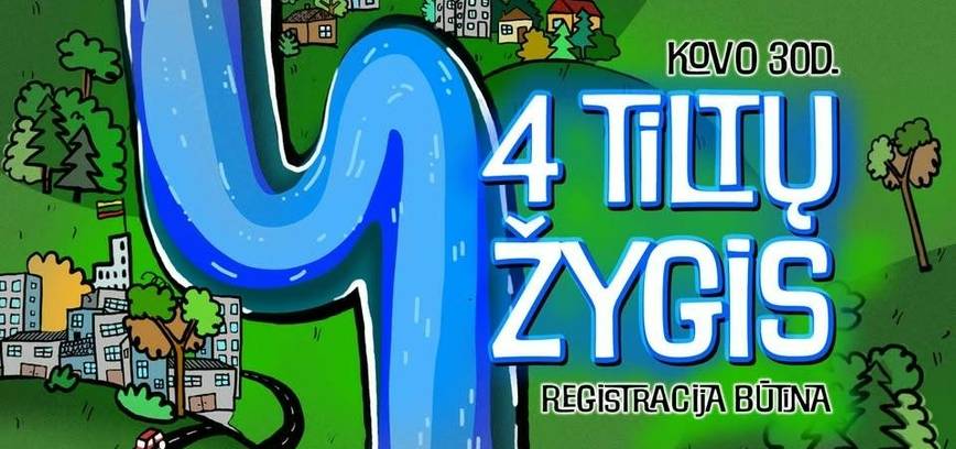 Keturių tiltų žygis Alytuje