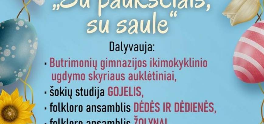 Atvelykio koncertas „Su paukščiais, su saule“