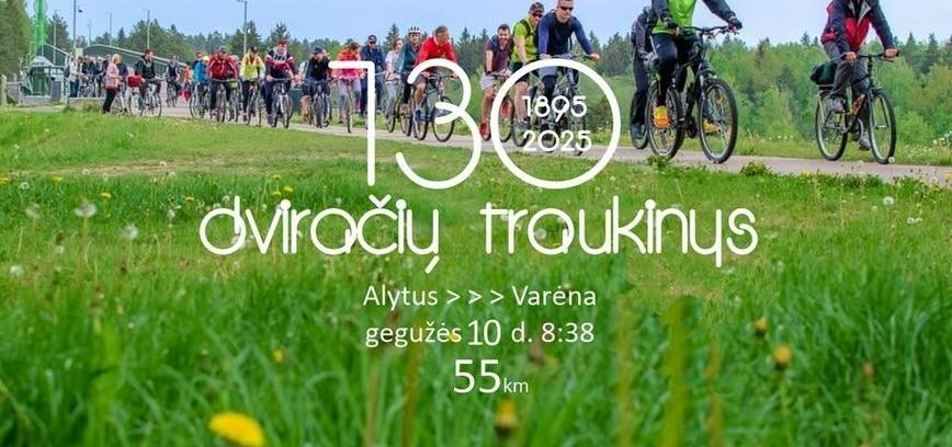 130 dviračių traukinys