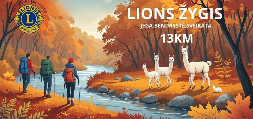 LIONS Žygis:Jėga.Bendrystė.Sveikata.