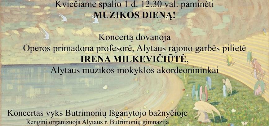 Koncertas paminėti muzikos dienai!