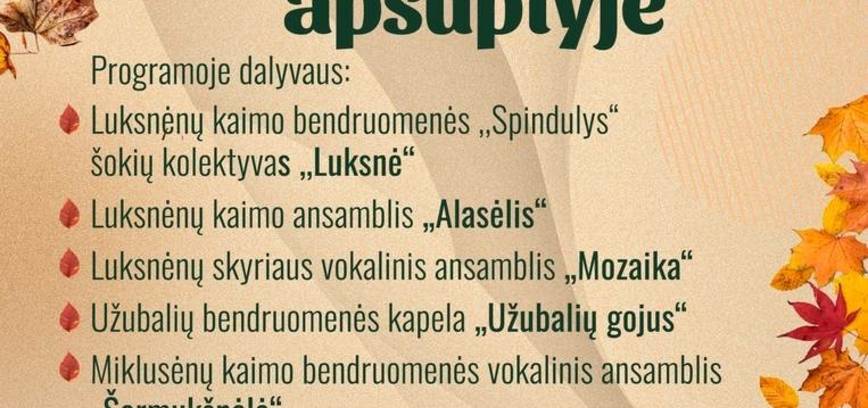 ,,Rudens melodijų apsuptyje''