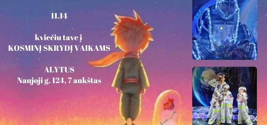 Kosminis skrydis vaikams Alytuje