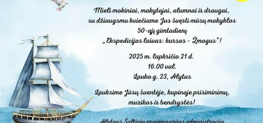 Alytaus Šaltinių mokyklai - 50!