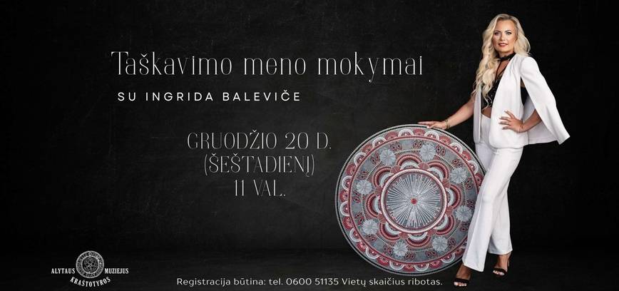 Taškavimo meno mokymai su Ingrida Baleviče