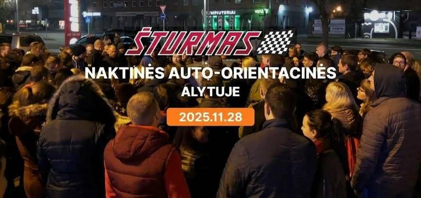 ,,Šturmas'' automobilių orientacinės varžybos Alytuje