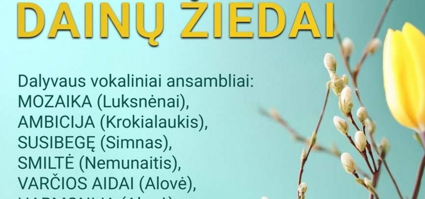 Pavasario dainų žiedai