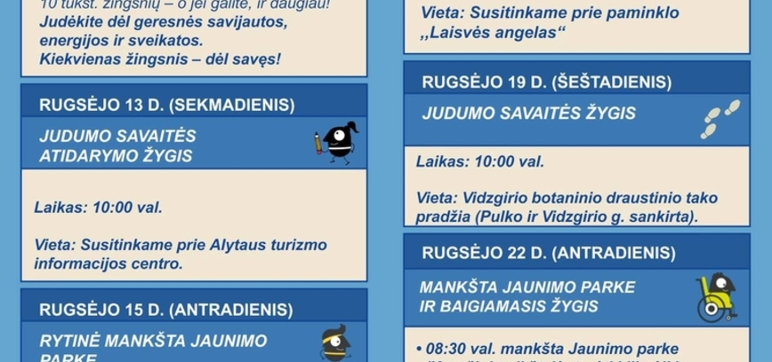 Europos judumo savaitė Alytuje