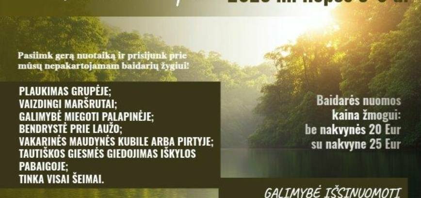 Bendruomenės žygis Verknės upe