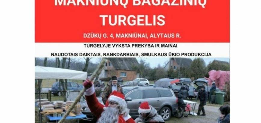 Kalėdinis bagažinių turgelis Makniūnuose