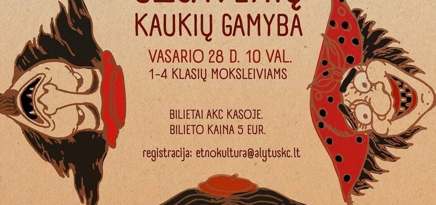 Užgavėnių kaukės edukacija