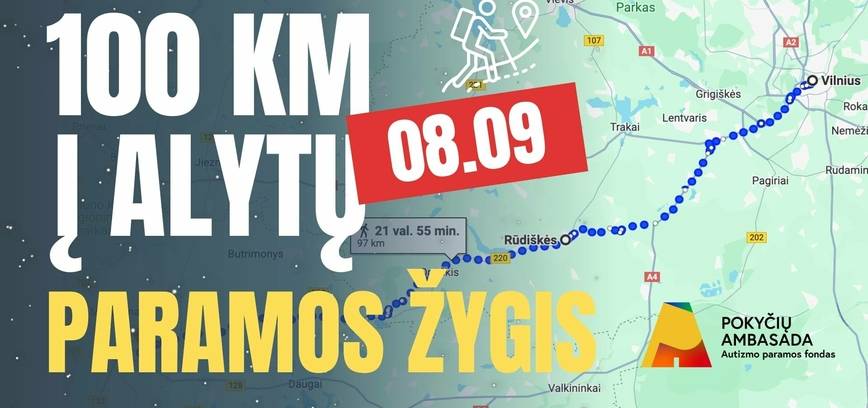 100 km. į Alytų