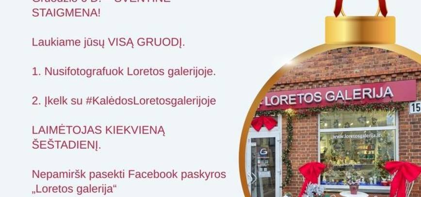 Nemokama Kalėdų fotosesija Loretos galerijoje