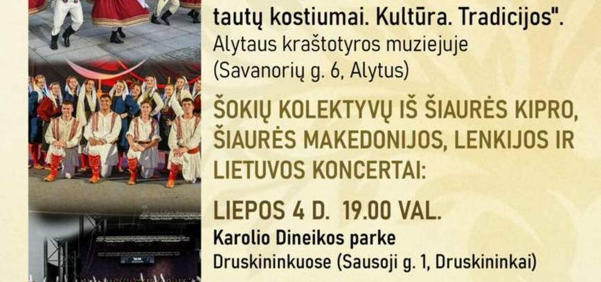 Tarptautinis liaudies šokių festivalis „Tautų kultūros medis“ užsuks ir į Alytaus kraštotyros muziejų