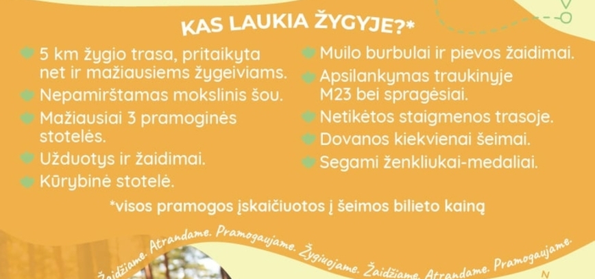 „TYP TOP“ pramoginis šeimų žygis