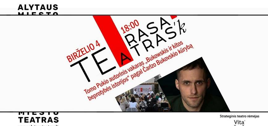 Terasos teATRAS’k“ -Tomo Pukio autorinis vakaras