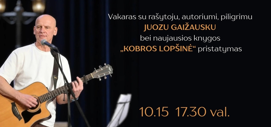 Juozo Gaižausko knygos „Kobros lopšinė“ pristatymas