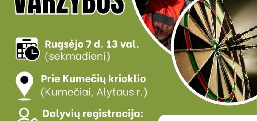 Šaudymas iš lanko ir smiginio varžybos