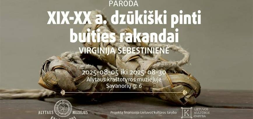 Virginijos Sebestinienės darbų paroda „XIX-XX a. dzūkiški pinti buities rakandai“