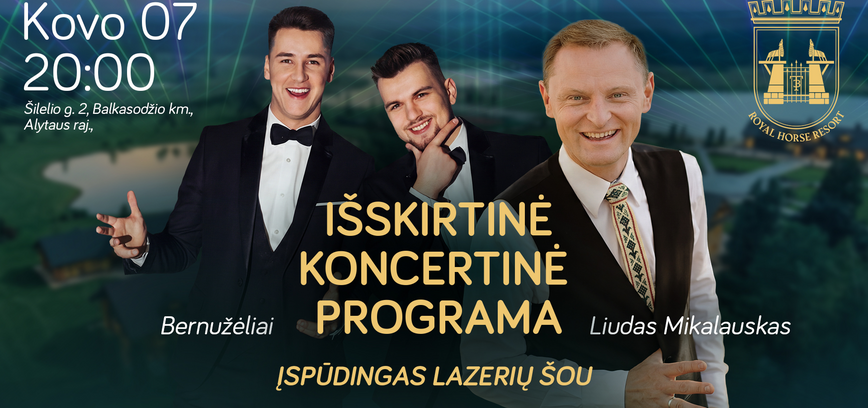 Liudas Mikalauskas ir Bernužėliai | Gyvos muzikos koncertas su lazerių šou