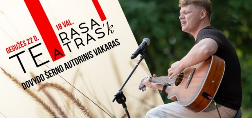 „Terasa teATRAS’k“ – Dovydo Šerno autorinis vakaras