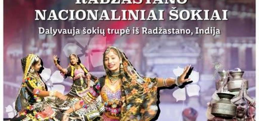 Koncertas „Radžastano nacionaliniai šokiai“.