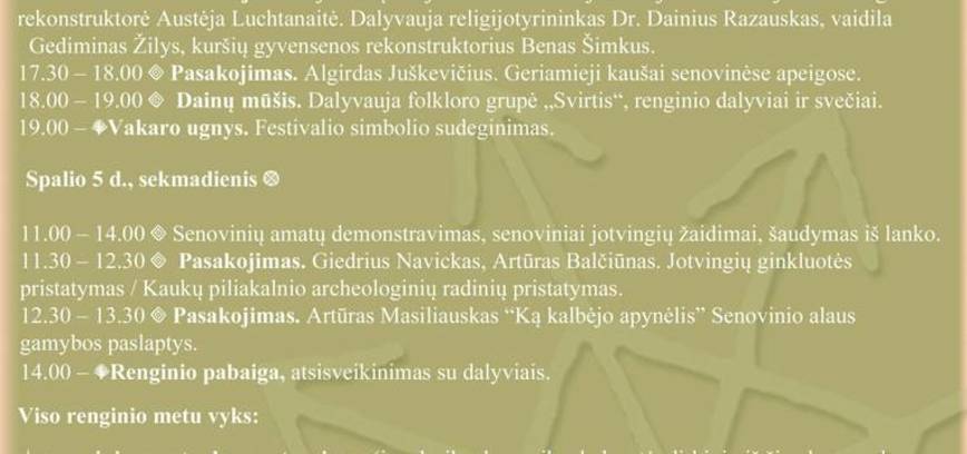 Jotvingių mugė ir festivalis