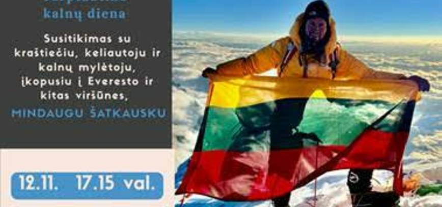 Susitikimas su keliautoju Mindaugu Šatkausku