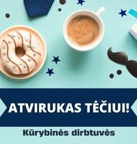 „Atvirukas tėčiui!" – kūrybinės dirbtuvės