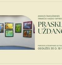 OPENING OF THE EXHIBITION OF THE THREE-DIMENSIONAL VISUAL PAINTING OF ANGELĖS ŠIMOLIņNIENĆ "PRESENTING THE CURTAIN"