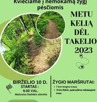 Žygis pėsčiomis "Metu kelią dėl takelio 2023"
