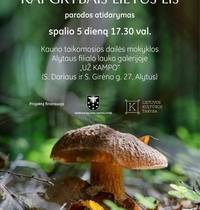 Fotografijos konkurso "Kai grybais lietus lis" paroda