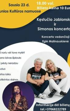 Kęstučio Jablonskio ir Simonos koncertas