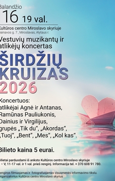 Širdžių kruizas 2026