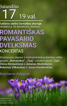 Romantiškas pavasario dvelksmas